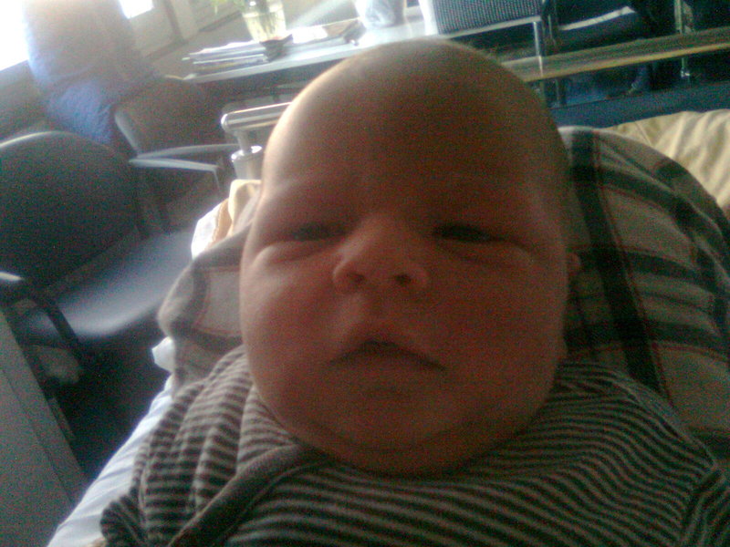 Yo&Atilde;&laquo;l  enkele uren oud mijn kleinzoon geboren op 31-07-2011