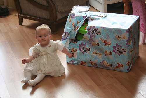 Eerste verjaardag Thiffeny Kado opa en oma