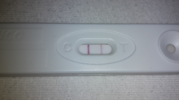 test 2: 30/11 Yes! Het streepje wordt duidelijker 