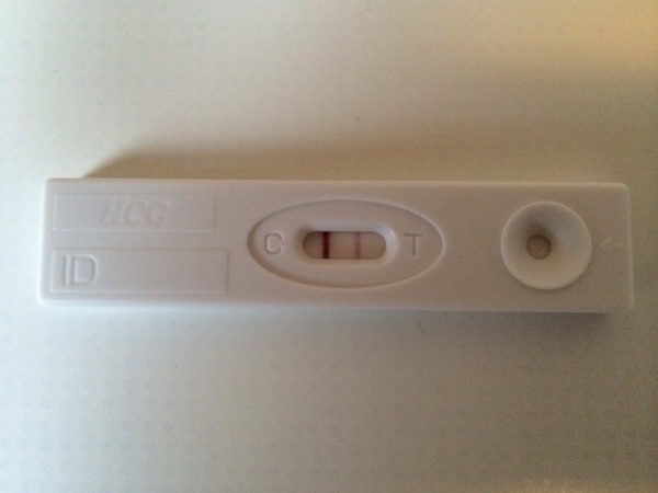 1e test Op 22 maart 2015 was dit de eerste positieve zwangerschapstest