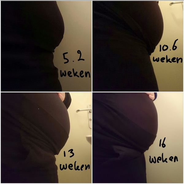 Collage Van eigen buikje naar babybuik je 