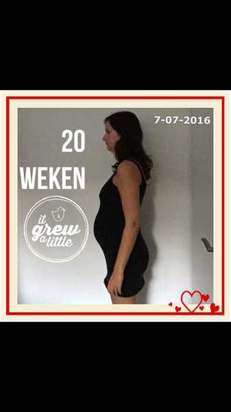 20 weken Alweer 20 weekjes draag ik een wonder bij me!!