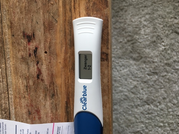  De eerste 3 zwangerschap testen op verschillende datums getest.