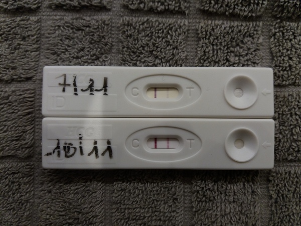 Kv test deel 2 Opnieuw een kv test gedaan na 3 dagen en ja hoor: veeeeeeeeeel positiever!