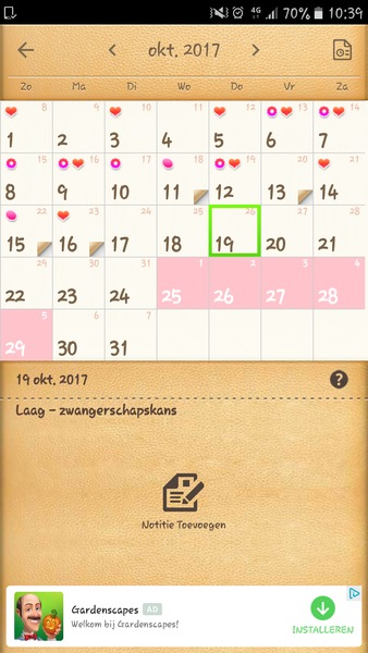  Heey Betty, die van mij noemt mijn kalender en die is inderdaad heel handig! Je kan er alles op instellen en aangeven en deze berekend ook je kansen enzo 