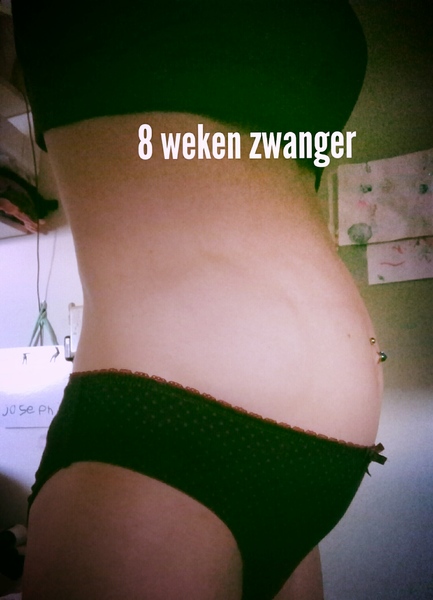 8 weken zwanger 