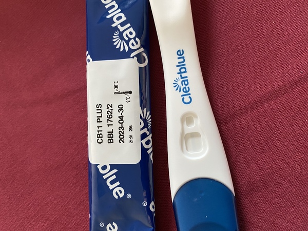  Clearblue zo uit verpakking gehaald. 