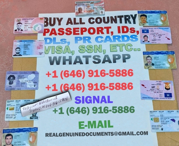  Buy Real and Fake Passport, Driver's License, ID Card, Residence Permit, Visa Stickers. WhatsApp: +1 (646) 916-5886