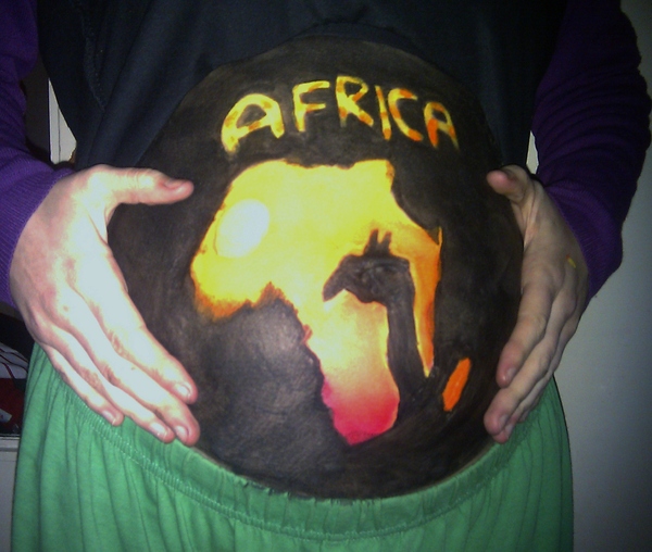 Bellypaint africa Gemaakt door mezelf,op mezelf