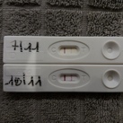 Kv test deel 2 Opnieuw een kv test gedaan na 3 dagen en ja hoor: veeeeeeeeeel positiever!
