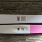  Een tweede test gedaan, weer een lichte streep.